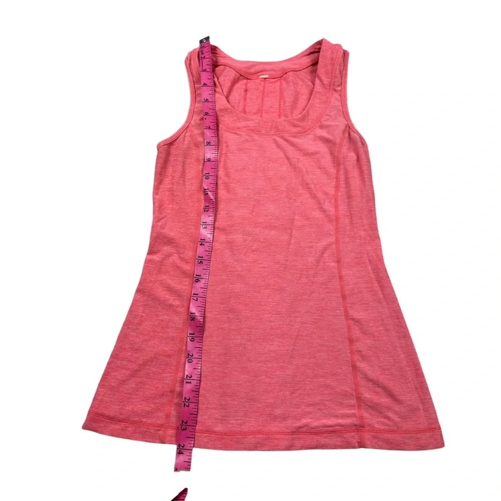LULULEMON: Run Free Ruffle Back Tank in Watermelon Color -Size 6